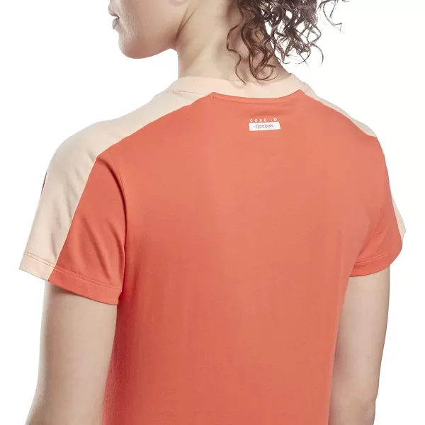 imageCore 10 by Reebok Womens Lightweight ShortSleeve Tee in Semi Orange Flare