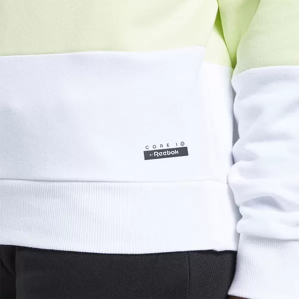 imageCore 10 by Reebok Womens Oversized Color Block Crewneck SweatshirtEnergy Glow