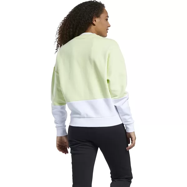 imageCore 10 by Reebok Womens Oversized Color Block Crewneck SweatshirtEnergy Glow