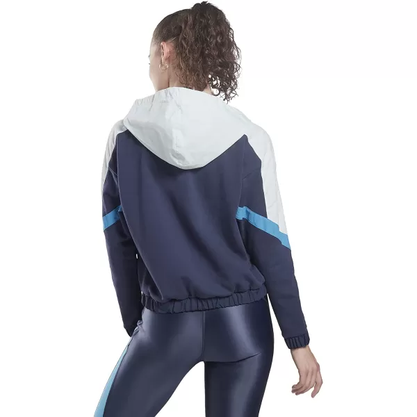 imageCore 10 by Reebok Womens Oversized French Terry QuarterZip HoodieVector Navy