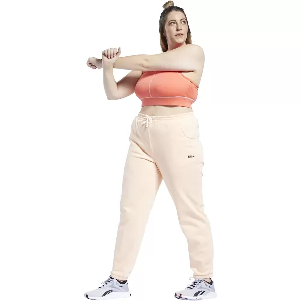 imageCore 10 by Reebok Womens RelaxedFit Adjustable Fleece Jogger SweatpantsAura Orange