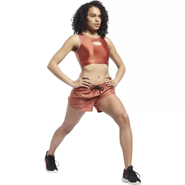 imageCore 10 by Reebok Womens Shiny Woven ShortsBaked Earth