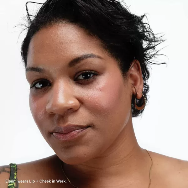 imageMilk Makeup Lip and Cheek Tint  Pigmented Cream Stick  Natural Vegan Formula  021 Oz WERK  Dusty RoseWERK  Dusty Rose