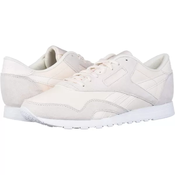 imagePale Pink and White Reebok Womens Classic Nylon Casual Shoes