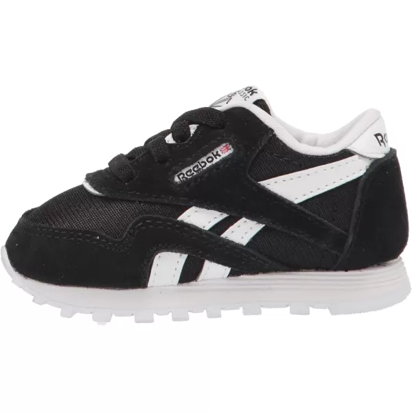 imageReebok Baby Boys Classic Nylon Sneaker BlackWhite 10 InfantReebok Baby Boys Classic Nylon Sneaker BlackWhite 10 Infant