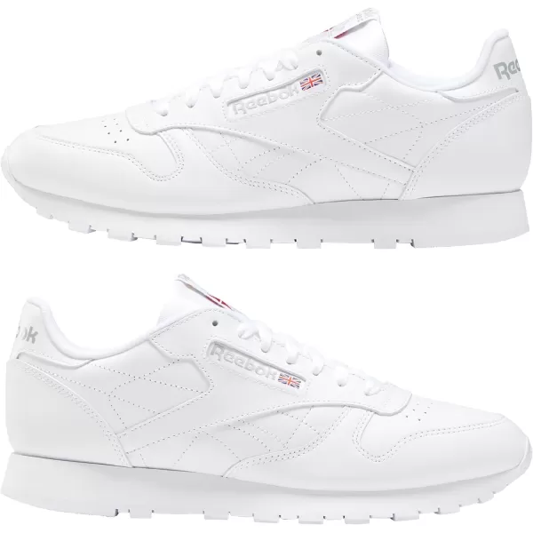imageReebok Classic Leather BlackBlack Mens Shoes 116UswhiteWhiteLt Grey