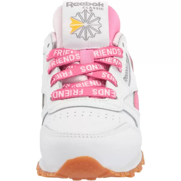 imageReebok Classic Leather Sneaker UnisexChild  WhiteFrost BerryTrue Pink