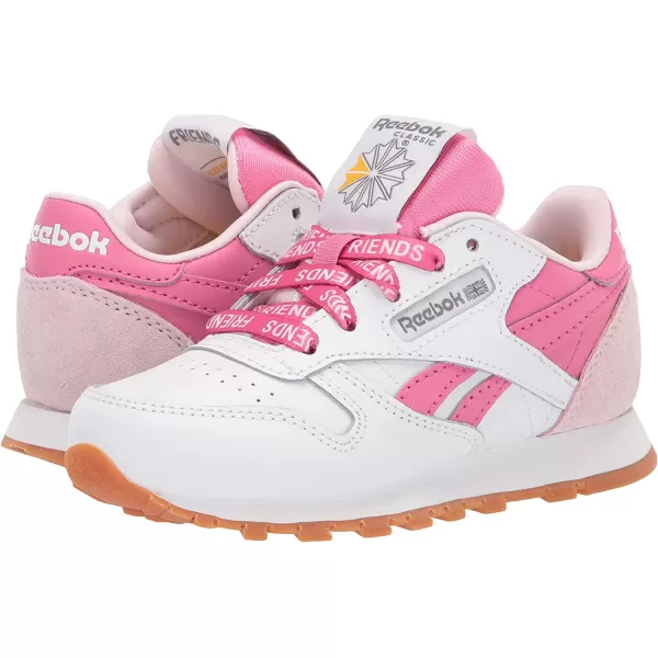 imageReebok Classic Leather Sneaker UnisexChild  WhiteFrost BerryTrue Pink