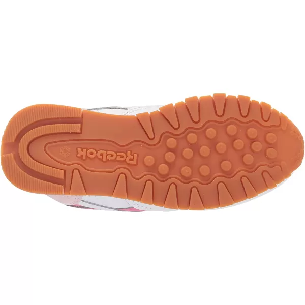 imageReebok Classic Leather Sneaker UnisexChild  WhiteFrost BerryTrue Pink
