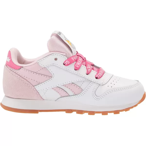 imageReebok Classic Leather Sneaker UnisexChild  WhiteFrost BerryTrue Pink