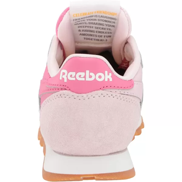 imageReebok Classic Leather Sneaker UnisexChild  WhiteFrost BerryTrue Pink