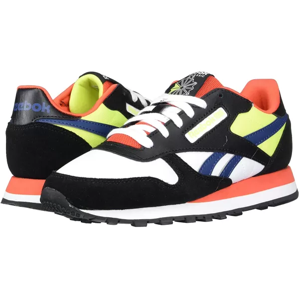 imageReebok Classic Leather Sneaker for UnisexChild BlackWhiteDynamic Red