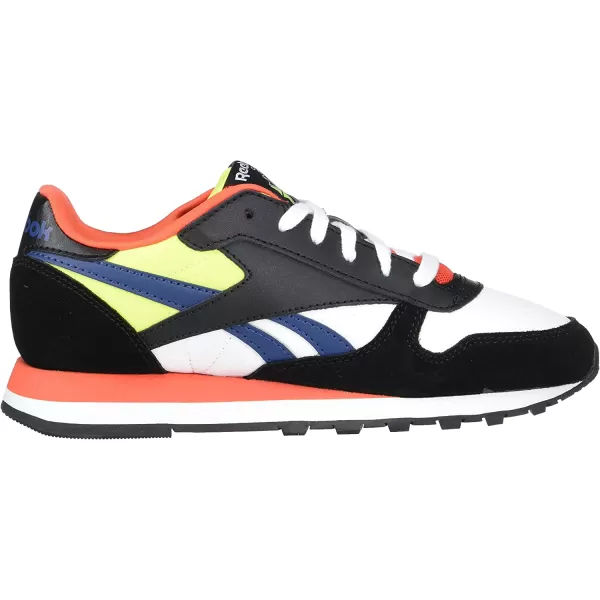 imageReebok Classic Leather Sneaker for UnisexChild BlackWhiteDynamic Red