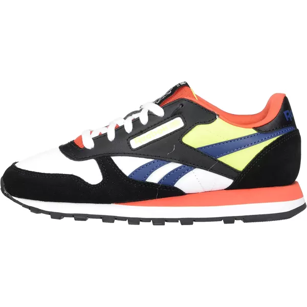 imageReebok Classic Leather Sneaker for UnisexChild BlackWhiteDynamic Red