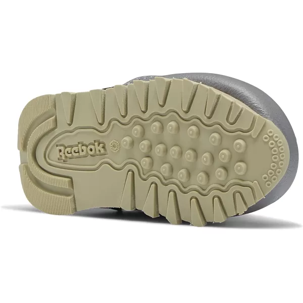 imageReebok Classic Leather Sneaker for UnisexChild Jurassic WorldGreyTeal FogBrave Blue