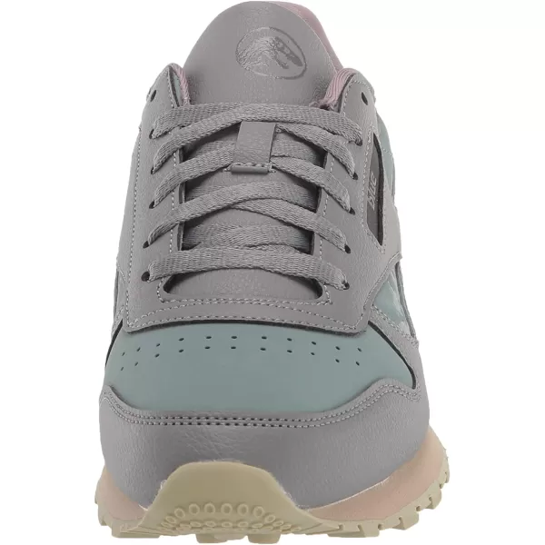 imageReebok Classic Leather Sneaker for UnisexChild Jurassic WorldGreyTeal FogBrave Blue
