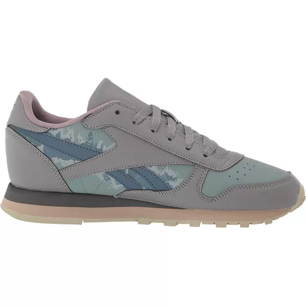 imageReebok Classic Leather Sneaker for UnisexChild Jurassic WorldGreyTeal FogBrave Blue