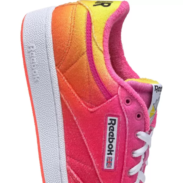 imageReebok Club C 85 Vintage Unisex SneakersAtomic PinkOrange FlareAlert Yellow