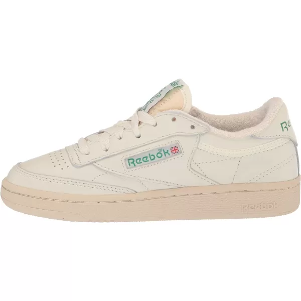 imageReebok Club C 85 Vintage Unisex SneakersChalkPaperwhiteGlen GreenExclnt Red