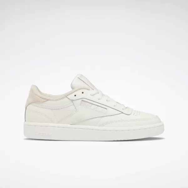 imageReebok Club C 85 Vintage Unisex SneakersChalkSoft EcruHarmony Green