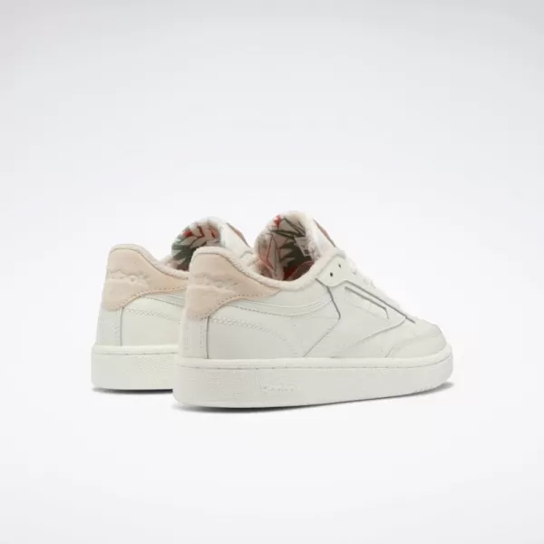 imageReebok Club C 85 Vintage Unisex SneakersChalkSoft EcruHarmony Green