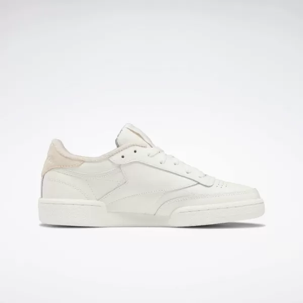 imageReebok Club C 85 Vintage Unisex SneakersChalkSoft EcruHarmony Green