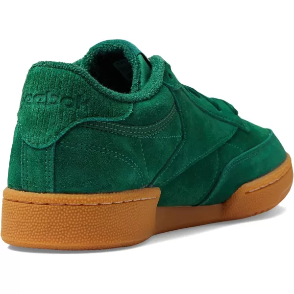 imageReebok Club C 85 Vintage Unisex SneakersDark GreenWild BrownReebok Rubber Gum06