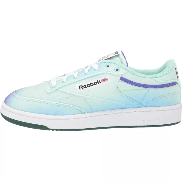 imageReebok Club C 85 Vintage Unisex SneakersHint MintForest GreenSolar Purple