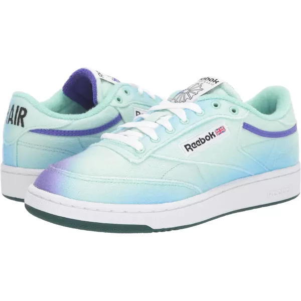 imageReebok Club C 85 Vintage Unisex SneakersHint MintForest GreenSolar Purple