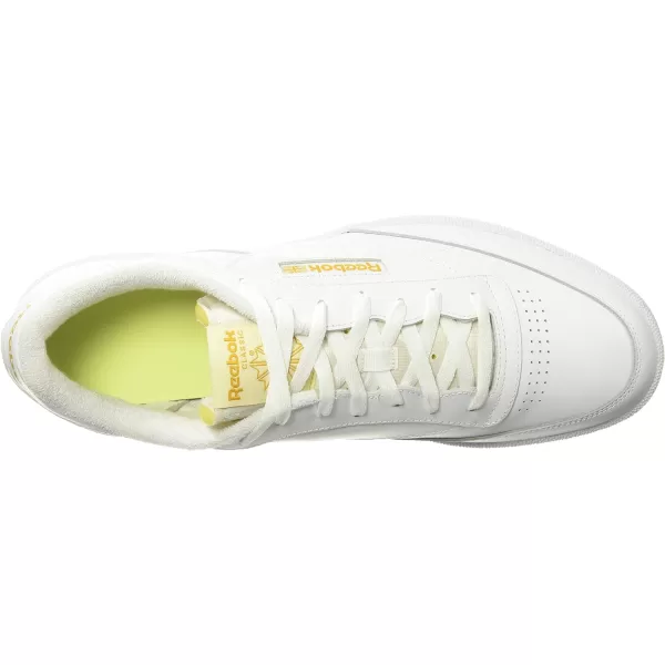 imageReebok Club C 85 Vintage Unisex SneakersWhitePale YellowBright Ochre