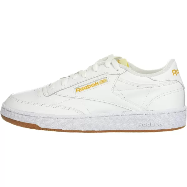 imageReebok Club C 85 Vintage Unisex SneakersWhitePale YellowBright Ochre