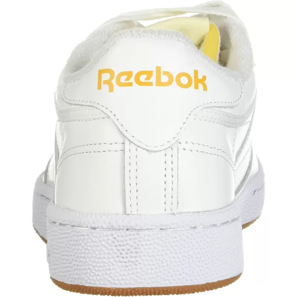 imageReebok Club C 85 Vintage Unisex SneakersWhitePale YellowBright Ochre