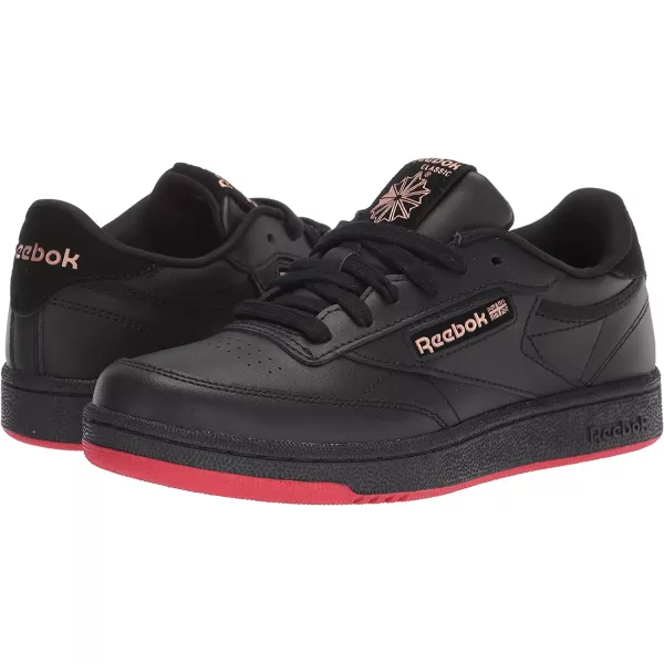imageReebok Club Fashion SneakerBlackDynamic RedRose Gold