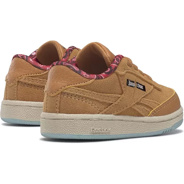 imageReebok Club Fashion SneakerJurassic ParkRich OchreDiffused BlueStadium Red