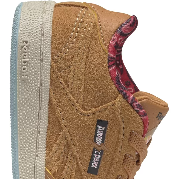 imageReebok Club Fashion SneakerJurassic ParkRich OchreDiffused BlueStadium Red