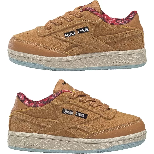 imageReebok Club Fashion SneakerJurassic ParkRich OchreDiffused BlueStadium Red