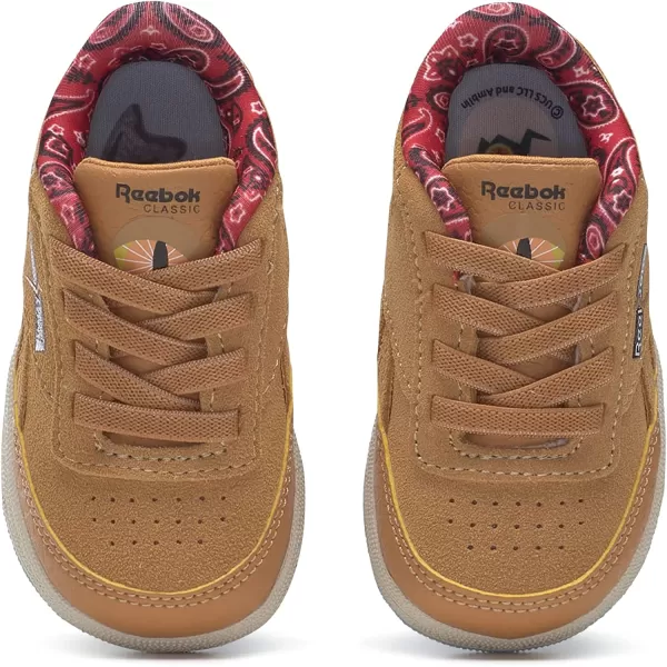 imageReebok Club Fashion SneakerJurassic ParkRich OchreDiffused BlueStadium Red
