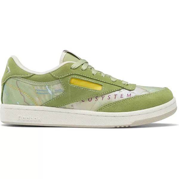 imageReebok Club Fashion SneakerNational GeographicMap GraphicGuard Green