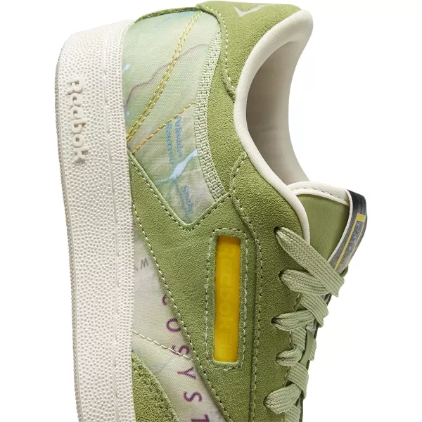 imageReebok Club Fashion SneakerNational GeographicMap GraphicGuard Green