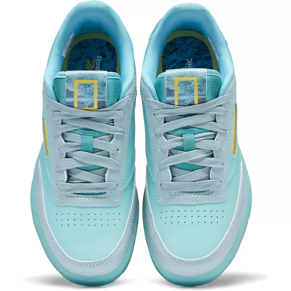 imageReebok Club Fashion SneakerNational GeographicOcean ThemePacific Blue