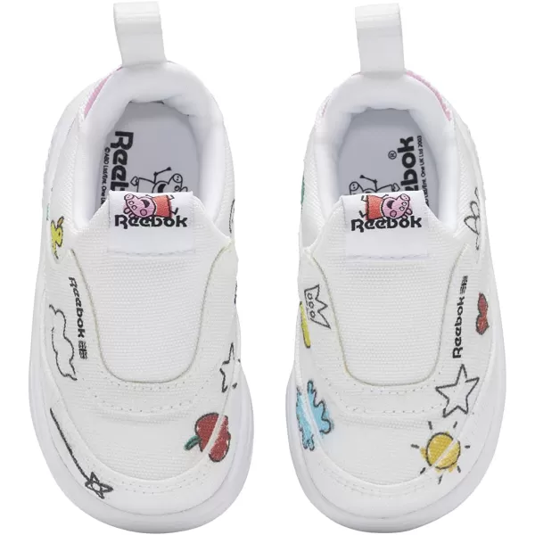 imageReebok Club Fashion SneakerPeppa Pig PinkWhiteBlack