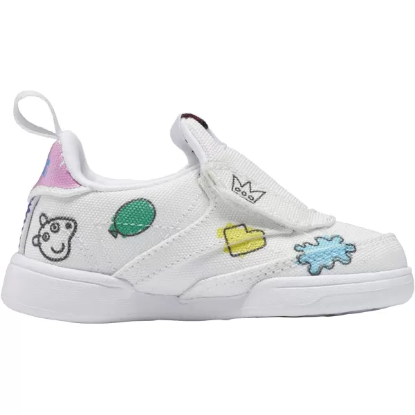 imageReebok Club Fashion SneakerPeppa Pig PinkWhiteBlack