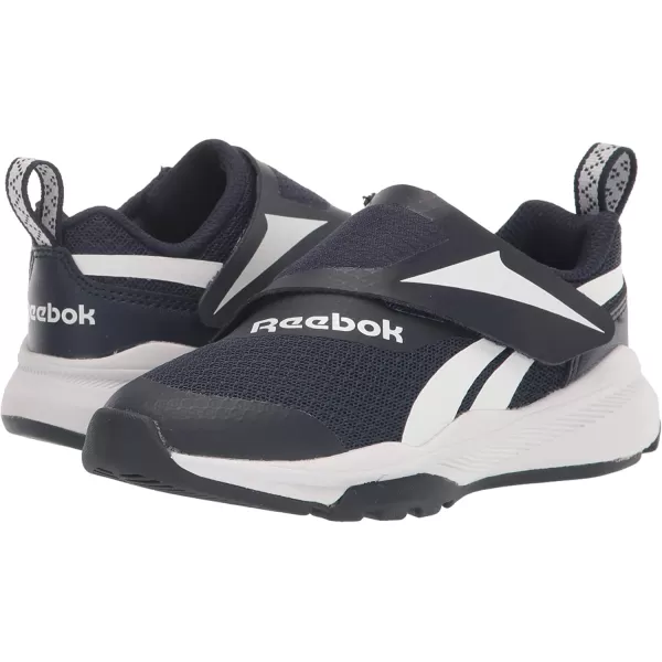 imageReebok Equal Fit Adaptive Running Shoe for UnisexChildren in Vector NavyWhite