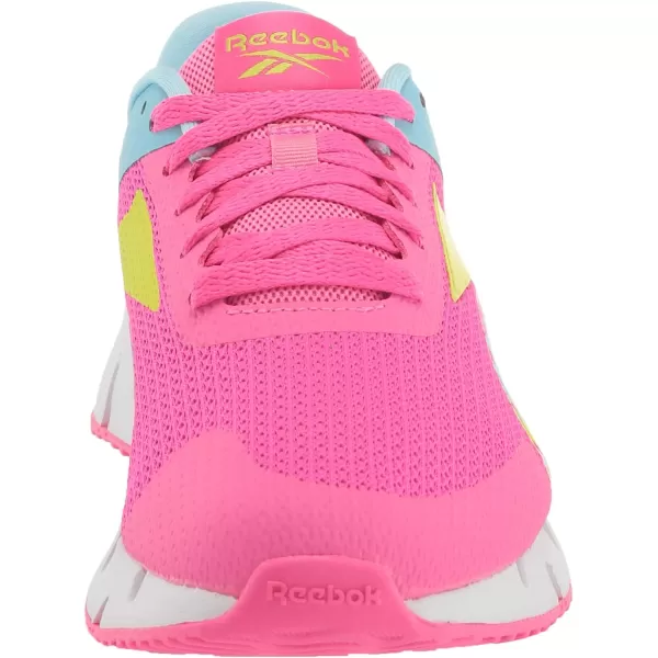 imageReebok Girls Zig Dynamica 20 Big KidAtomic PinkDigital BlueAcid Yellow