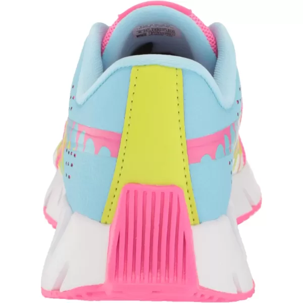 imageReebok Girls Zig Dynamica 20 Big KidAtomic PinkDigital BlueAcid Yellow