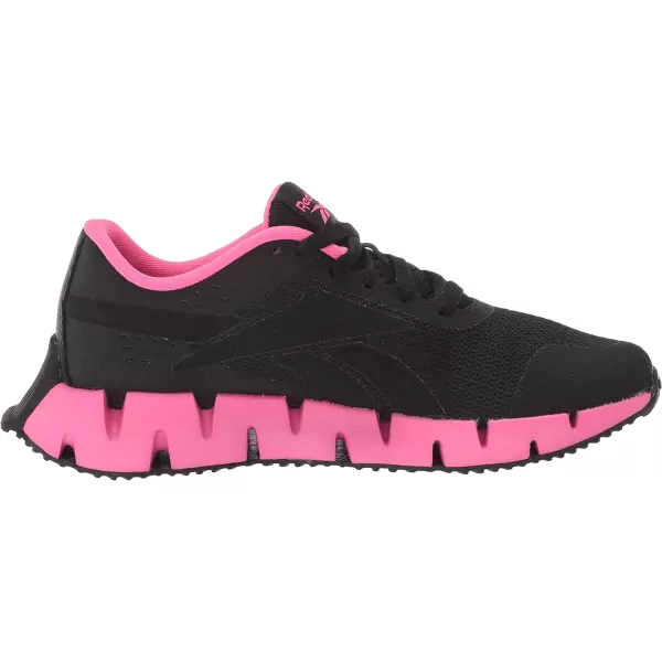 imageReebok Girls Zig Dynamica 20 Big KidBlackAtomic Pink