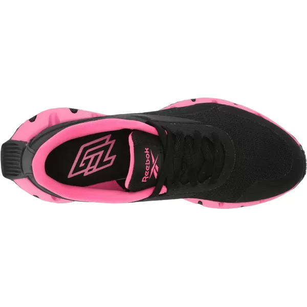 imageReebok Girls Zig Dynamica 20 Big KidBlackAtomic Pink