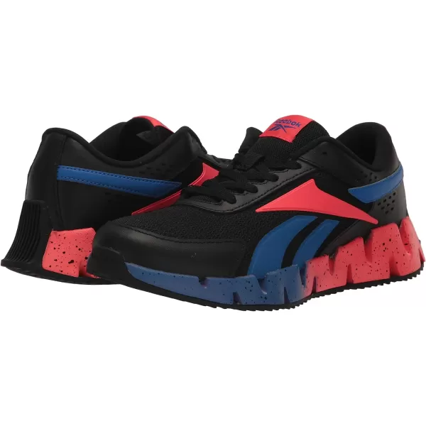 imageReebok Girls Zig Dynamica 20 Big KidBlackElectric CobaltNeon Cherry