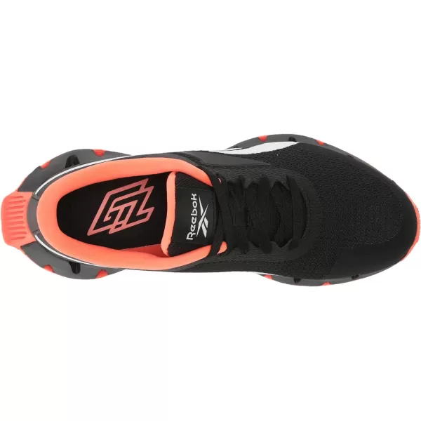 imageReebok Girls Zig Dynamica 20 Big KidBlackOrange FlareWhite