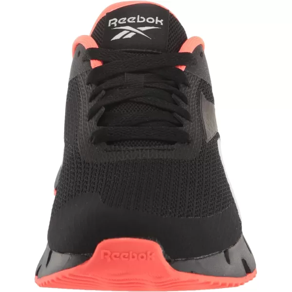 imageReebok Girls Zig Dynamica 20 Big KidBlackOrange FlareWhite
